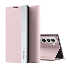 Funda de Cuero Cartera con Soporte Carcasa para Samsung Galaxy S22 5G Rosa