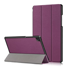 Funda de Cuero Cartera con Soporte Carcasa para Samsung Galaxy Tab A7 Wi-Fi 10.4 SM-T500 Morado