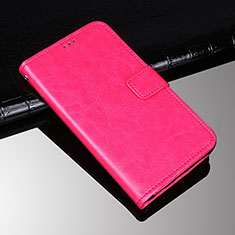 Funda de Cuero Cartera con Soporte Carcasa para Sony Xperia 10 Rosa Roja