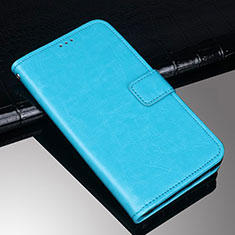 Funda de Cuero Cartera con Soporte Carcasa para Sony Xperia XA3 Azul Cielo