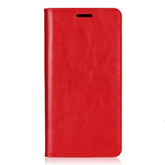 Funda de Cuero Cartera con Soporte Carcasa para Sony Xperia XZ2 Rojo