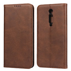 Funda de Cuero Cartera con Soporte Carcasa para Xiaomi Mi 9T Marron