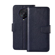 Funda de Cuero Cartera con Soporte Carcasa para Xiaomi Poco F2 Pro Azul