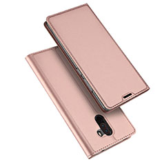 Funda de Cuero Cartera con Soporte Carcasa para Xiaomi Pocophone F1 Oro Rosa