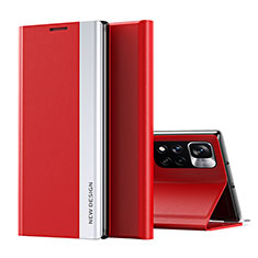 Funda de Cuero Cartera con Soporte Carcasa Q01H para Xiaomi Mi 11i 5G (2022) Rojo