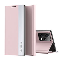 Funda de Cuero Cartera con Soporte Carcasa Q01H para Xiaomi Poco X5 5G Oro Rosa