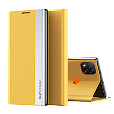 Funda de Cuero Cartera con Soporte Carcasa Q01H para Xiaomi Redmi 9C Amarillo