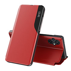 Funda de Cuero Cartera con Soporte Carcasa Q02H para Xiaomi Poco M5 4G Rojo