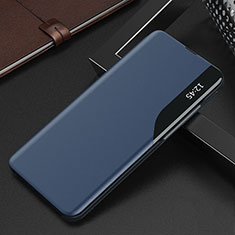 Funda de Cuero Cartera con Soporte Carcasa Q02H para Xiaomi Poco X3 NFC Azul