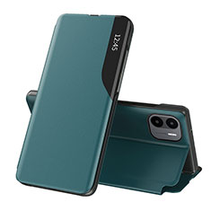 Funda de Cuero Cartera con Soporte Carcasa Q02H para Xiaomi Redmi A1 Verde