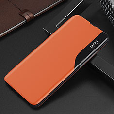 Funda de Cuero Cartera con Soporte Carcasa Q03H para Xiaomi Redmi 9 India Naranja