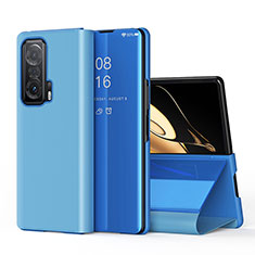Funda de Cuero Cartera con Soporte Carcasa QH1 para Huawei Honor Magic V 5G Azul