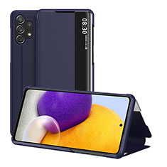 Funda de Cuero Cartera con Soporte Carcasa QH1 para Samsung Galaxy A32 5G Azul