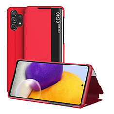 Funda de Cuero Cartera con Soporte Carcasa QH1 para Samsung Galaxy A32 5G Rojo