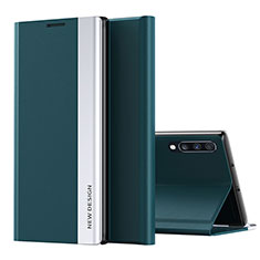 Funda de Cuero Cartera con Soporte Carcasa QH1 para Samsung Galaxy A70 Verde
