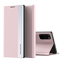 Funda de Cuero Cartera con Soporte Carcasa QH1 para Samsung Galaxy S20 Plus Rosa