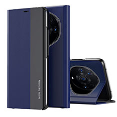 Funda de Cuero Cartera con Soporte Carcasa QH2 para Huawei Honor Magic3 Pro+ Plus 5G Azul