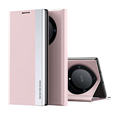 Funda de Cuero Cartera con Soporte Carcasa QH2 para Huawei Honor Magic5 Lite 5G Oro Rosa