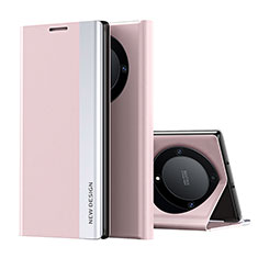Funda de Cuero Cartera con Soporte Carcasa QH2 para Huawei Honor Magic6 Lite 5G Oro Rosa