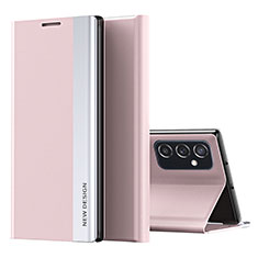 Funda de Cuero Cartera con Soporte Carcasa QH2 para Samsung Galaxy M23 5G Oro Rosa