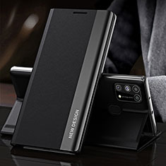 Funda de Cuero Cartera con Soporte Carcasa QH3 para Samsung Galaxy M31 Prime Edition Negro