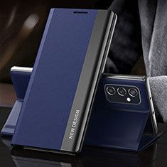 Funda de Cuero Cartera con Soporte Carcasa QH4 para Samsung Galaxy M23 5G Azul