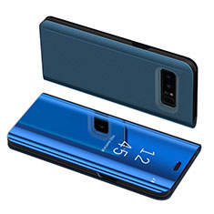 Funda de Cuero Cartera con Soporte Carcasa S01 para Samsung Galaxy Note 8 Azul