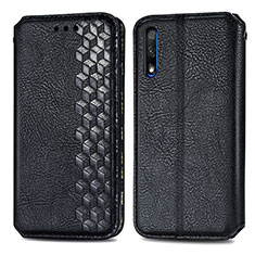 Funda de Cuero Cartera con Soporte Carcasa S01D para Huawei Honor 9X Negro