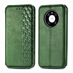 Funda de Cuero Cartera con Soporte Carcasa S01D para Huawei Mate 40 Verde