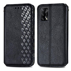 Funda de Cuero Cartera con Soporte Carcasa S01D para Oppo A95 4G Negro