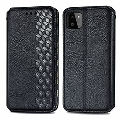 Funda de Cuero Cartera con Soporte Carcasa S01D para Samsung Galaxy F42 5G Negro