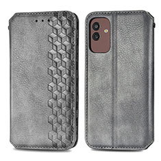 Funda de Cuero Cartera con Soporte Carcasa S01D para Samsung Galaxy M13 5G Gris