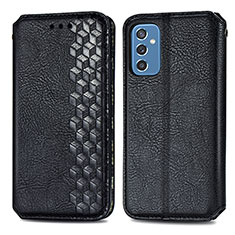 Funda de Cuero Cartera con Soporte Carcasa S01D para Samsung Galaxy M52 5G Negro