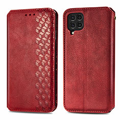 Funda de Cuero Cartera con Soporte Carcasa S01D para Samsung Galaxy M62 4G Rojo