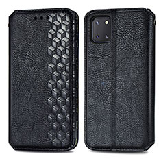 Funda de Cuero Cartera con Soporte Carcasa S01D para Samsung Galaxy Note 10 Lite Negro