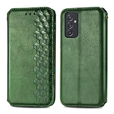 Funda de Cuero Cartera con Soporte Carcasa S01D para Samsung Galaxy Quantum2 5G Verde