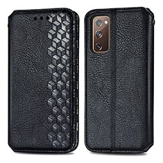 Funda de Cuero Cartera con Soporte Carcasa S01D para Samsung Galaxy S20 FE (2022) 5G Negro