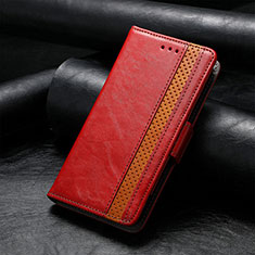 Funda de Cuero Cartera con Soporte Carcasa S01D para Samsung Galaxy XCover 6 Pro 5G Rojo