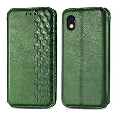 Funda de Cuero Cartera con Soporte Carcasa S01D para Sony Xperia Ace III Verde