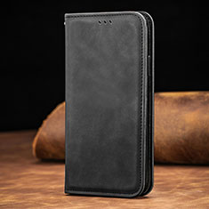 Funda de Cuero Cartera con Soporte Carcasa S01D para Xiaomi Mi 10T 5G Negro