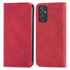 Funda de Cuero Cartera con Soporte Carcasa S04D para Samsung Galaxy A05s Rojo