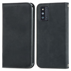 Funda de Cuero Cartera con Soporte Carcasa S04D para Samsung Galaxy F52 5G Negro