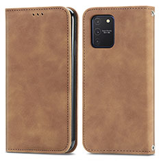 Funda de Cuero Cartera con Soporte Carcasa S04D para Samsung Galaxy M80S Marron