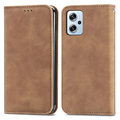 Funda de Cuero Cartera con Soporte Carcasa S04D para Xiaomi Poco X4 GT 5G Marron