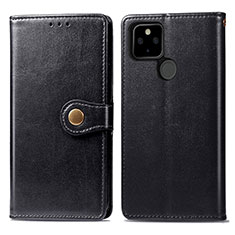 Funda de Cuero Cartera con Soporte Carcasa S05D para Google Pixel 4a 5G Negro