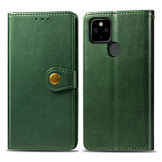 Funda de Cuero Cartera con Soporte Carcasa S05D para Google Pixel 4a 5G Verde