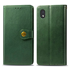 Funda de Cuero Cartera con Soporte Carcasa S05D para Samsung Galaxy A01 Core Verde