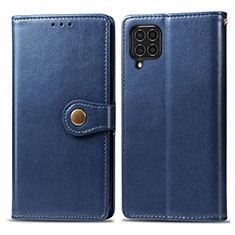 Funda de Cuero Cartera con Soporte Carcasa S05D para Samsung Galaxy F62 5G Azul