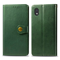 Funda de Cuero Cartera con Soporte Carcasa S05D para Samsung Galaxy M01 Core Verde