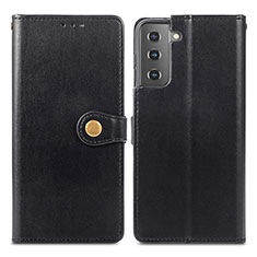 Funda de Cuero Cartera con Soporte Carcasa S05D para Samsung Galaxy S24 Plus 5G Negro